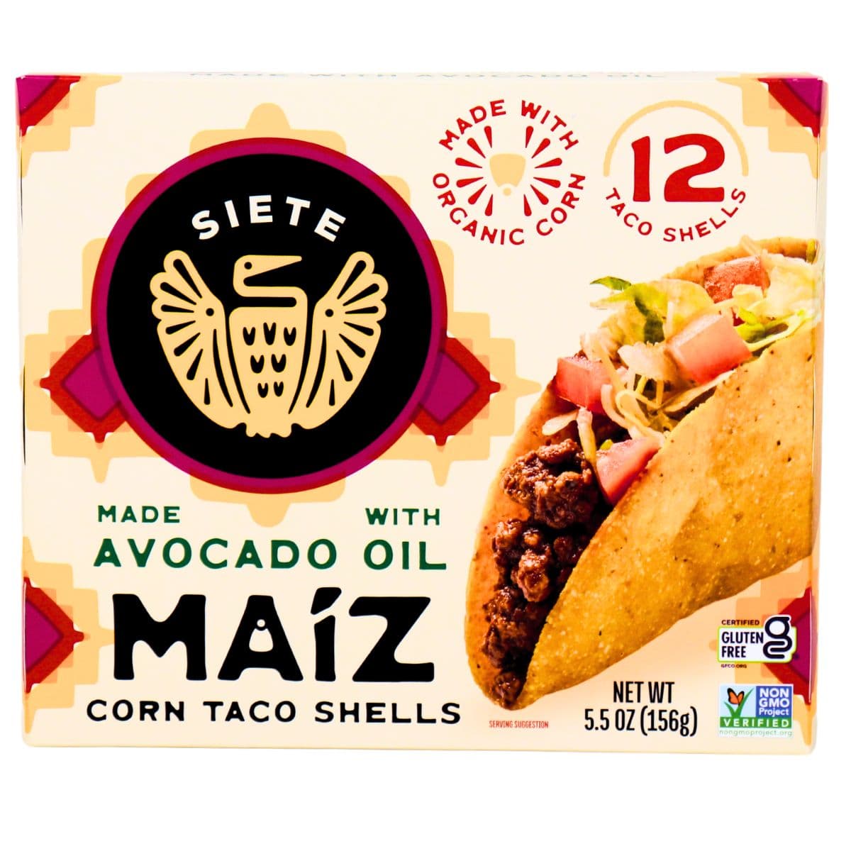Siete Maiz Corn Taco Shells, 156g
