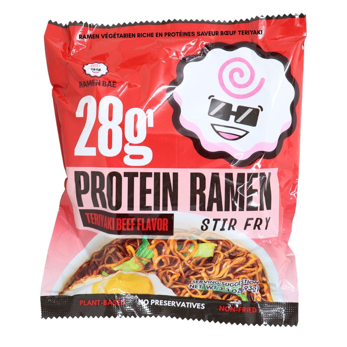 Ramen Bae Plant-Based High-Protein Ramen Stir Fry Teriyaki Beef, 93g