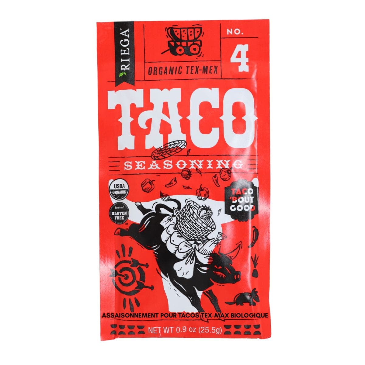 Riega Foods Organic Tex-Max Taco Seasoning, 25.5g