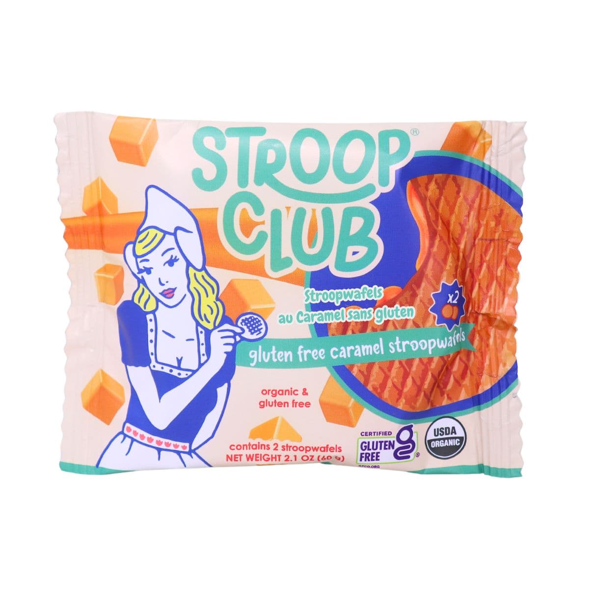 Stroop Club Gluten-free Caramel Stroopwafels, 60g