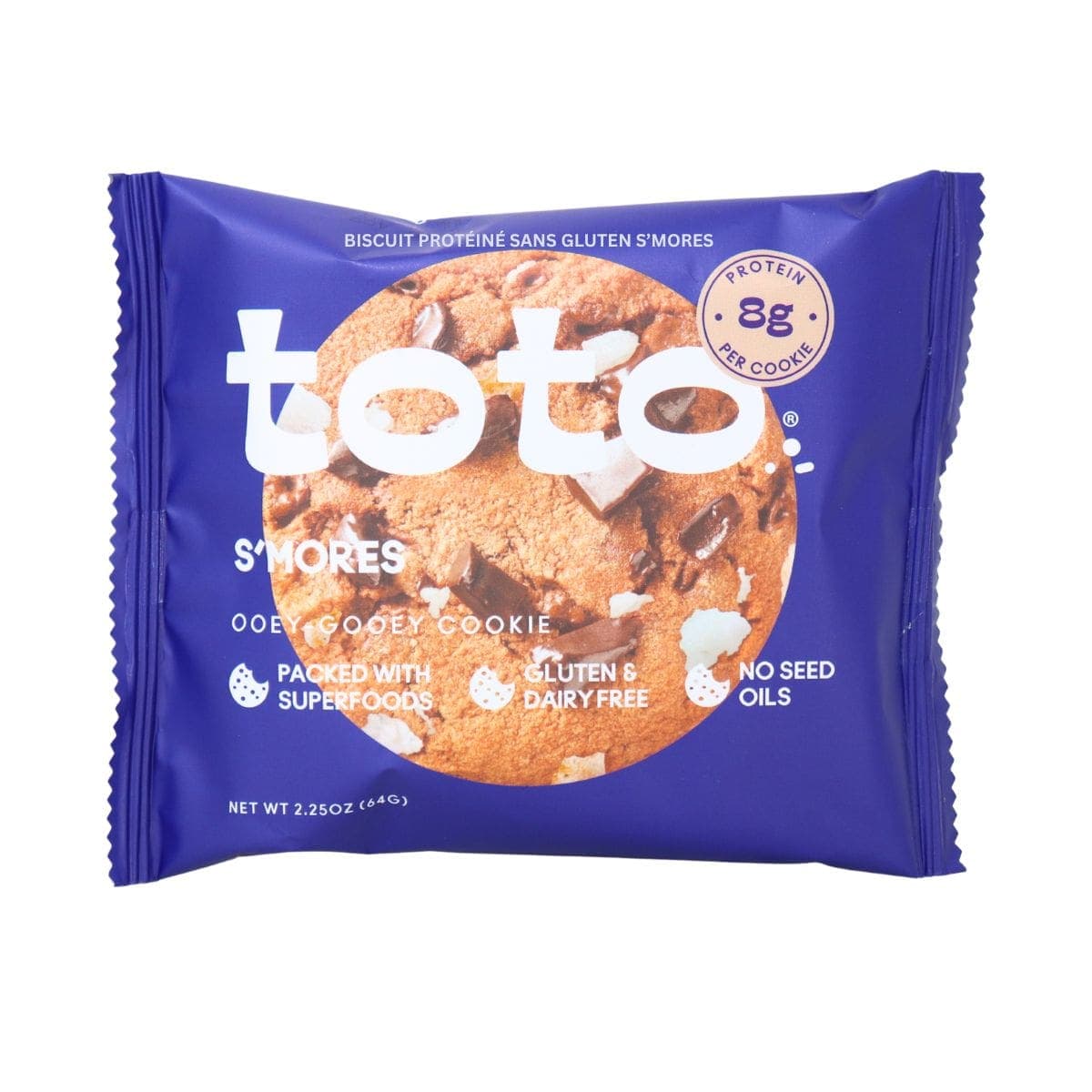 Toto Gluten-Free Protein Cookie S’mores, 64 g