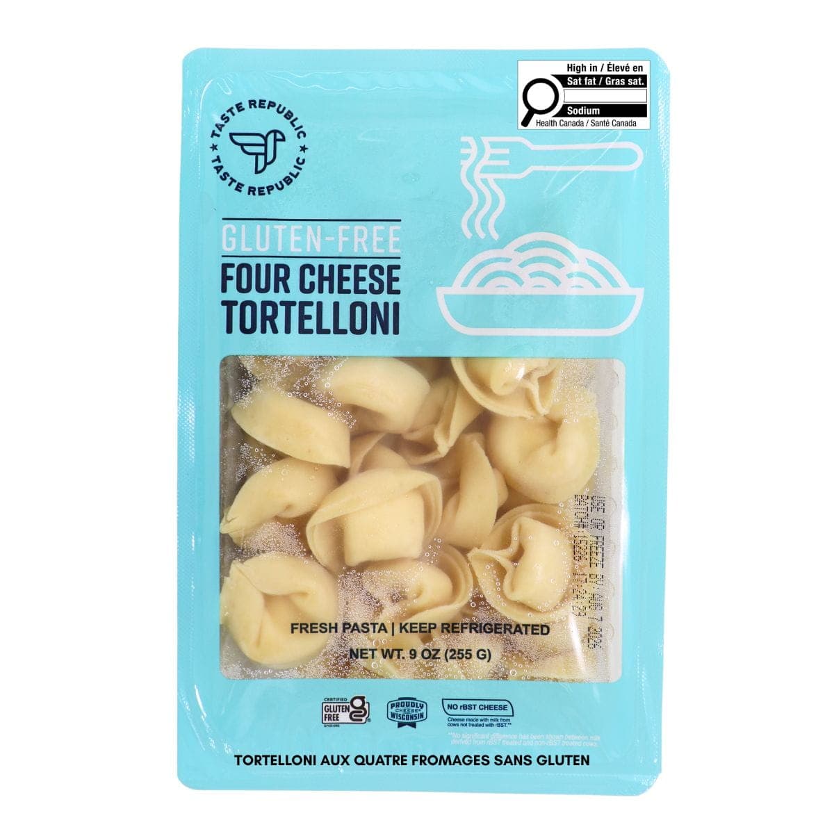 Taste Republic Gluten-Free Four Cheese Tortelloni, 255 g