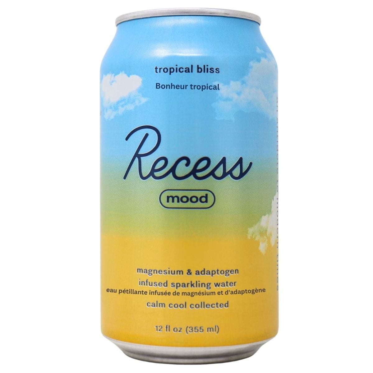 Recess Magnesium Infused Mood Sparkling Water Tropical Bliss, 355mL