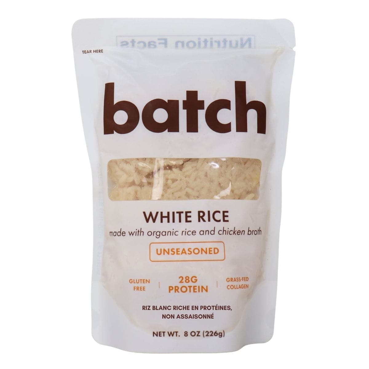 Batch High-Protein White rice Unseasoned, 226g