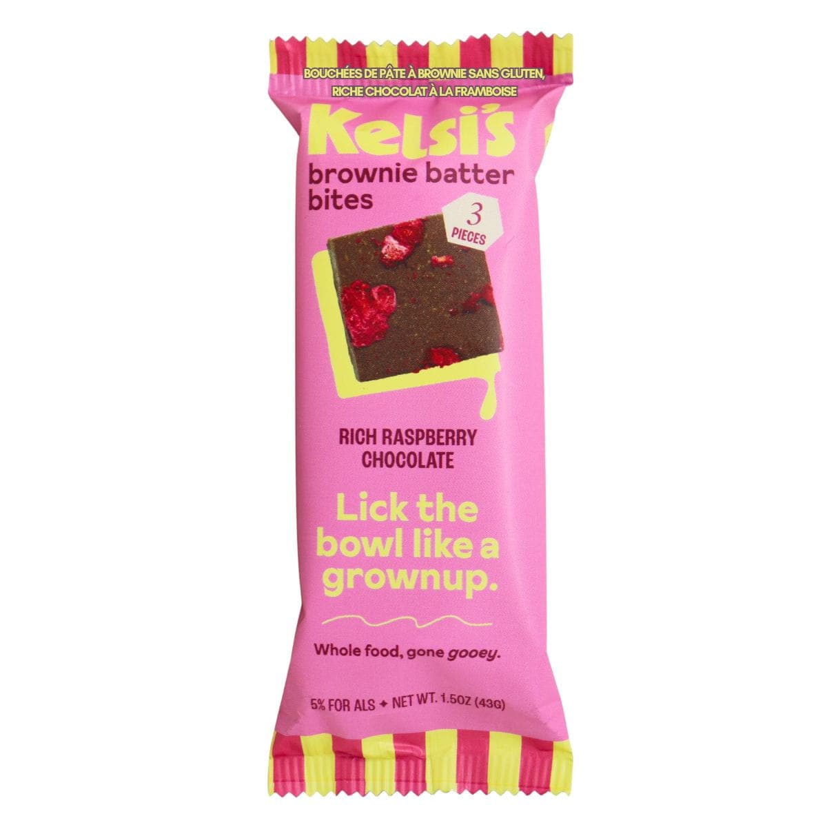 Kelsi’s Gluten-Free Brownie Batter Bites Rich Raspberry Chocolate, 43g