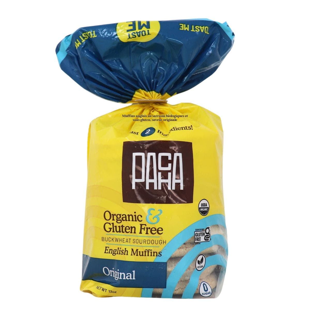 Pacha Organic and Gluten-Free Buckwheat English Muffins Original, 6 Pack