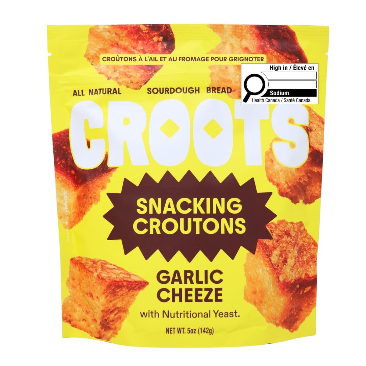 Croots Snacking Croutons Garlic Cheeze, 142g