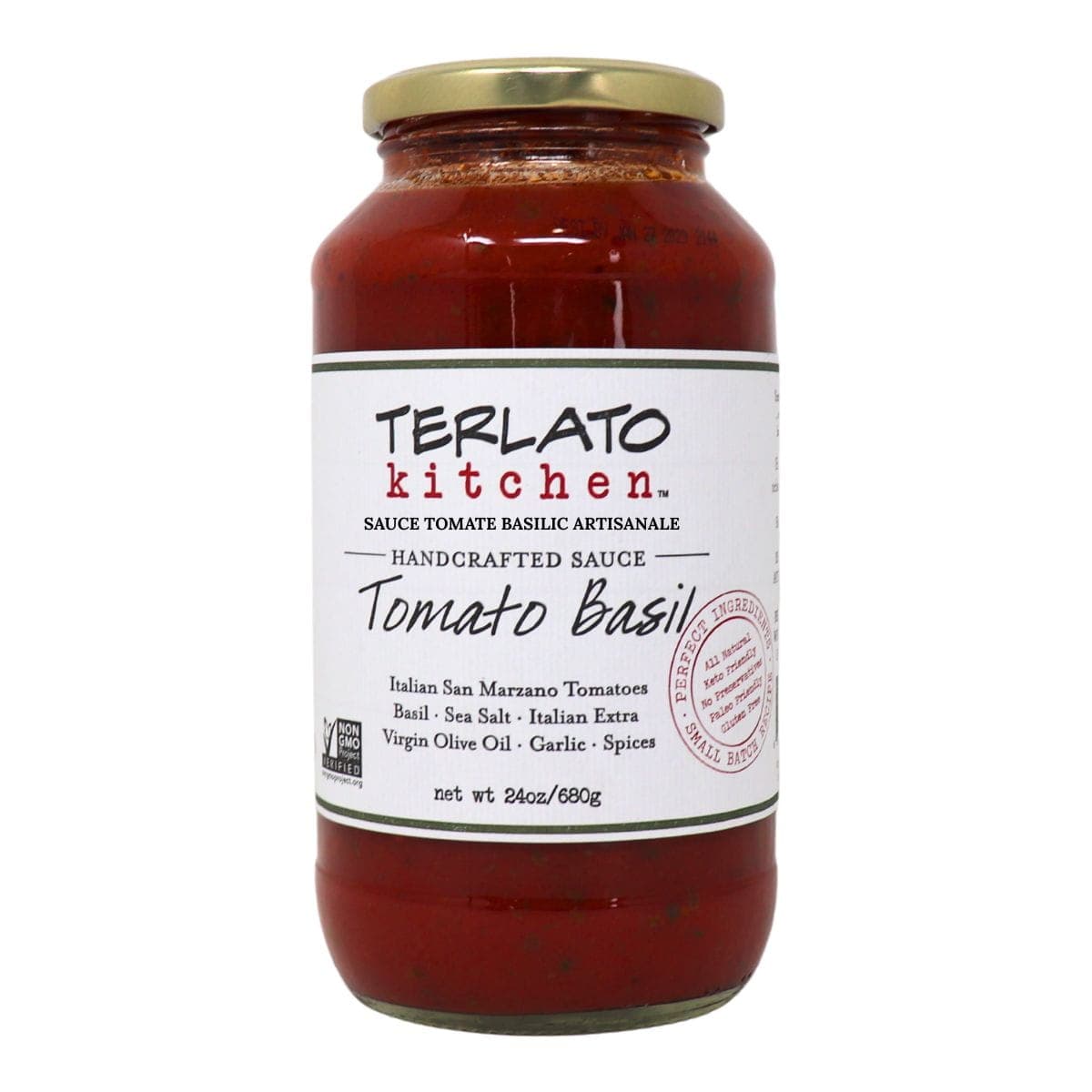 Terlato Kitchen Handcrafted Sauce Tomato Basil, 680g