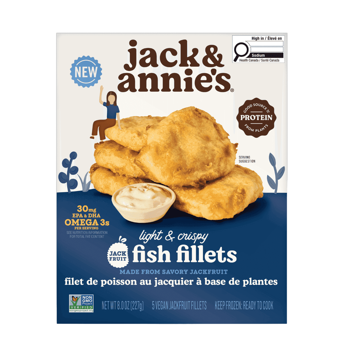 Jack & Annie’s Plant-Based Crispy Jackfruit Fish Fillets, 227g