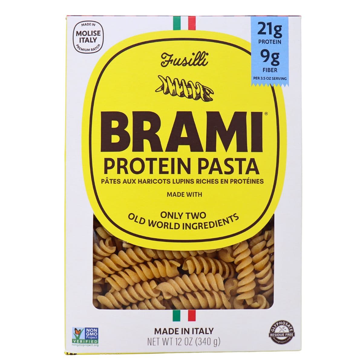Brami High Protein Lupini Bean Pasta Fusilli, 340g