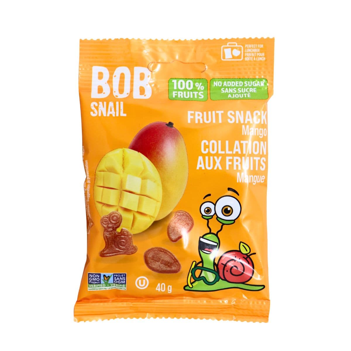 Bob Snail No Added Sugar Fruit Snack Mango, 40g