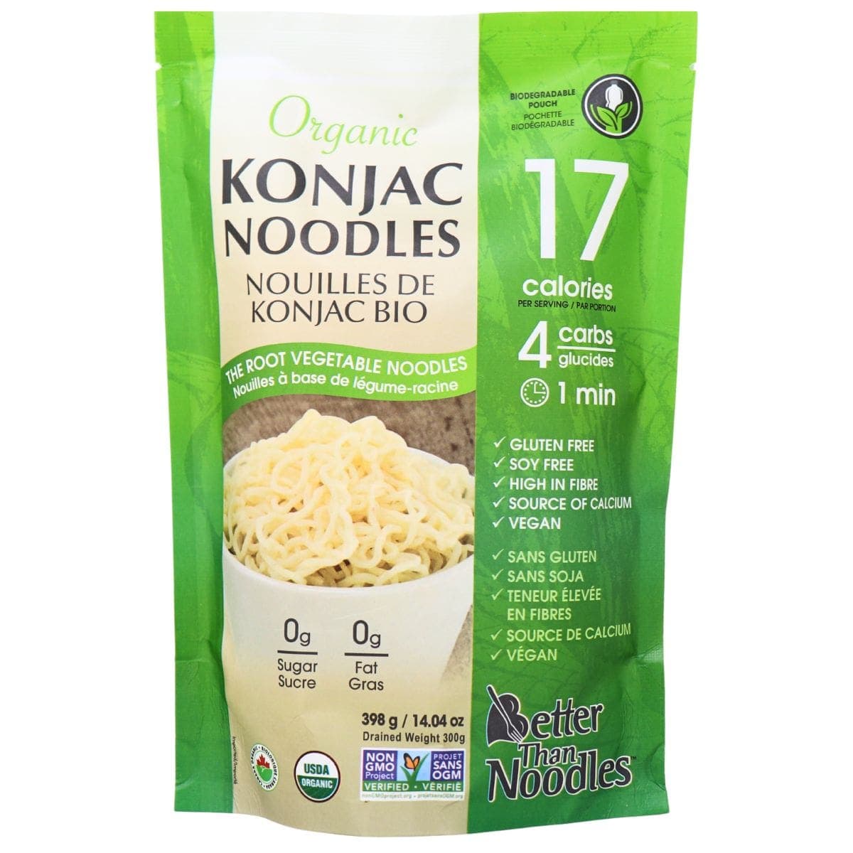 Better Than Foods Organic Konjac Noodles, 398g