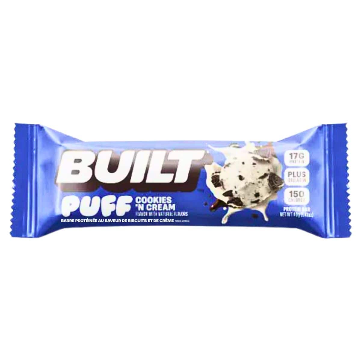 Built Bar Puffs Protein Bar Cookies βN Cream, 40g