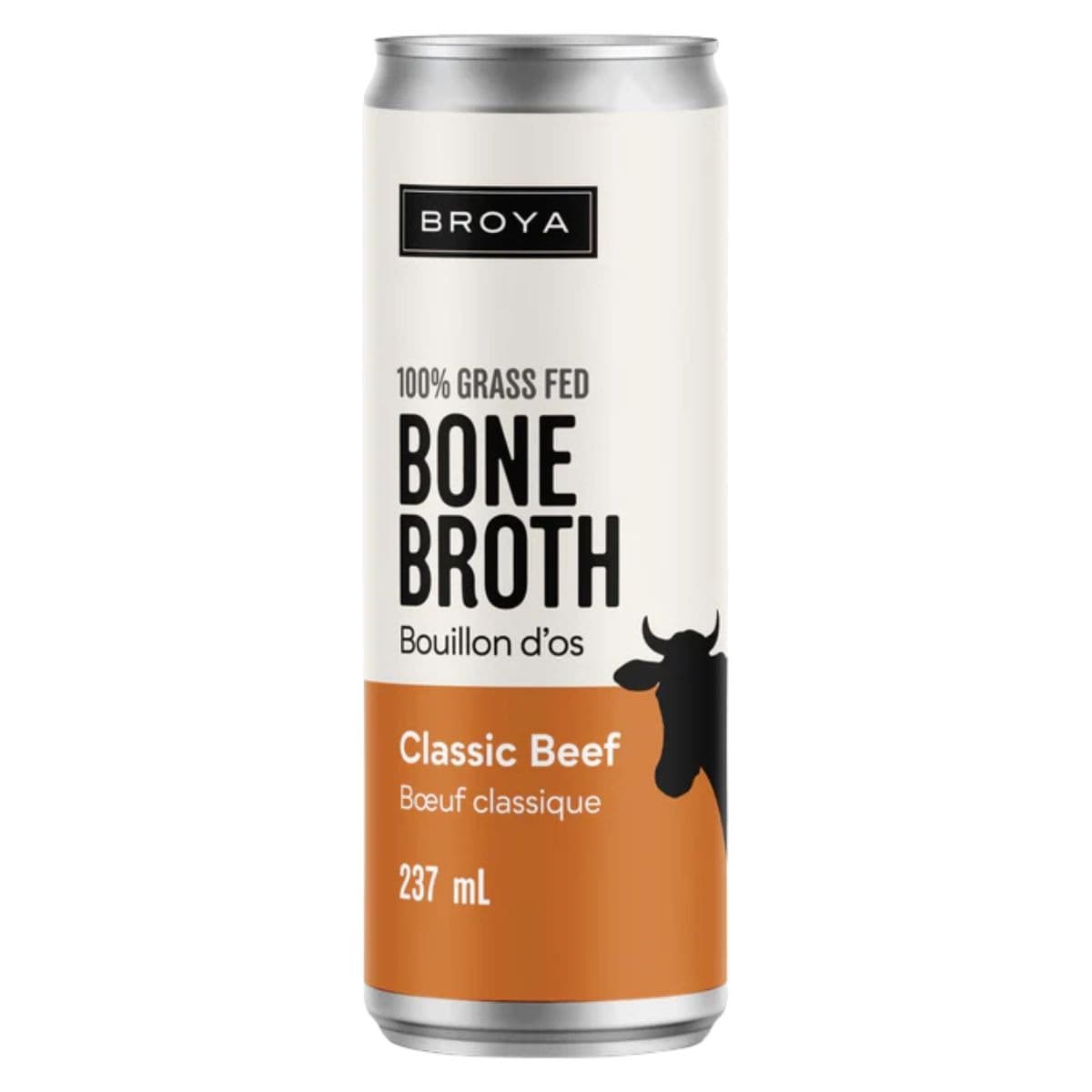 Broya Grass-Fed Beef Bone Broth Can, 237ml