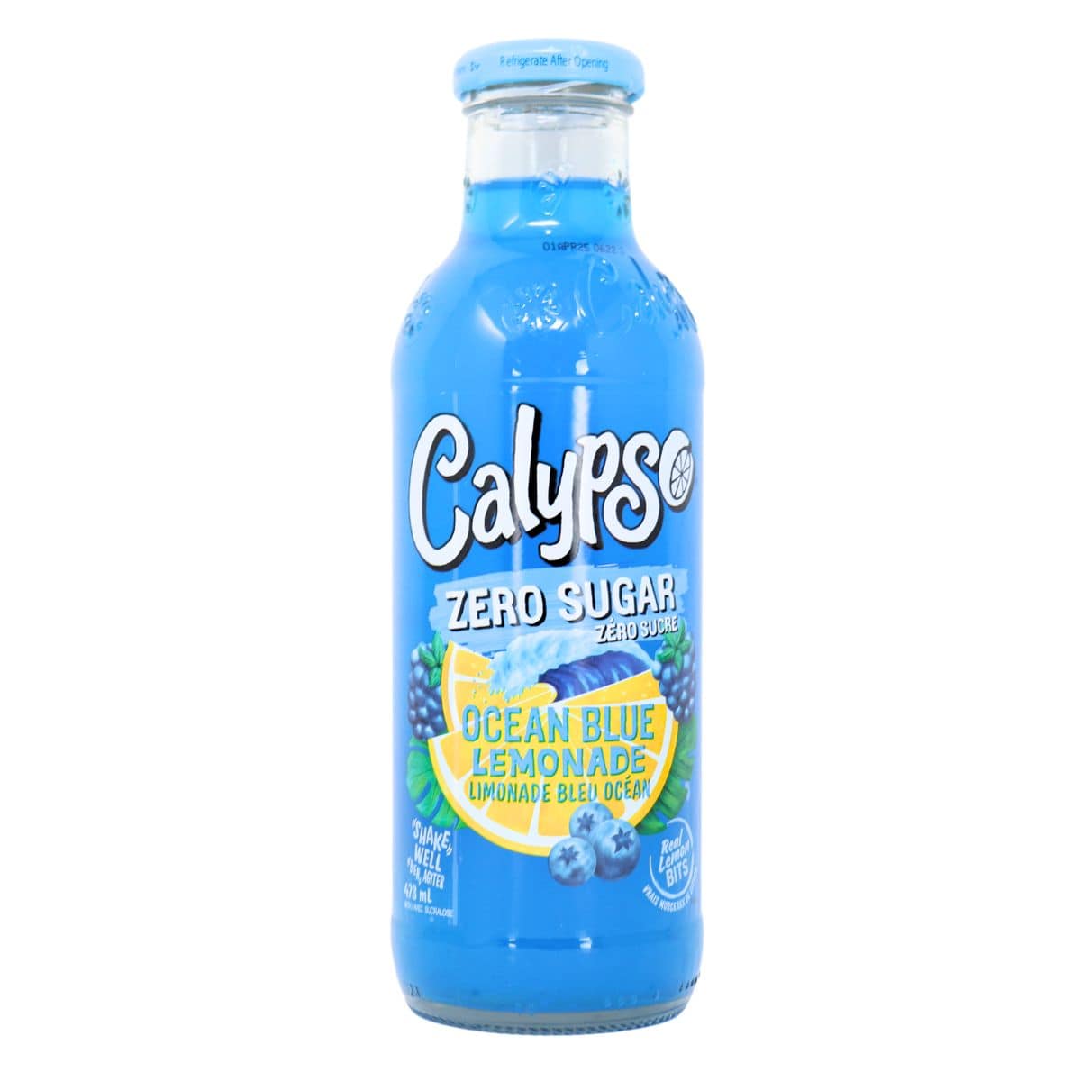 Calypso Zero Sugar Lemonade Ocean Blue, 473ml