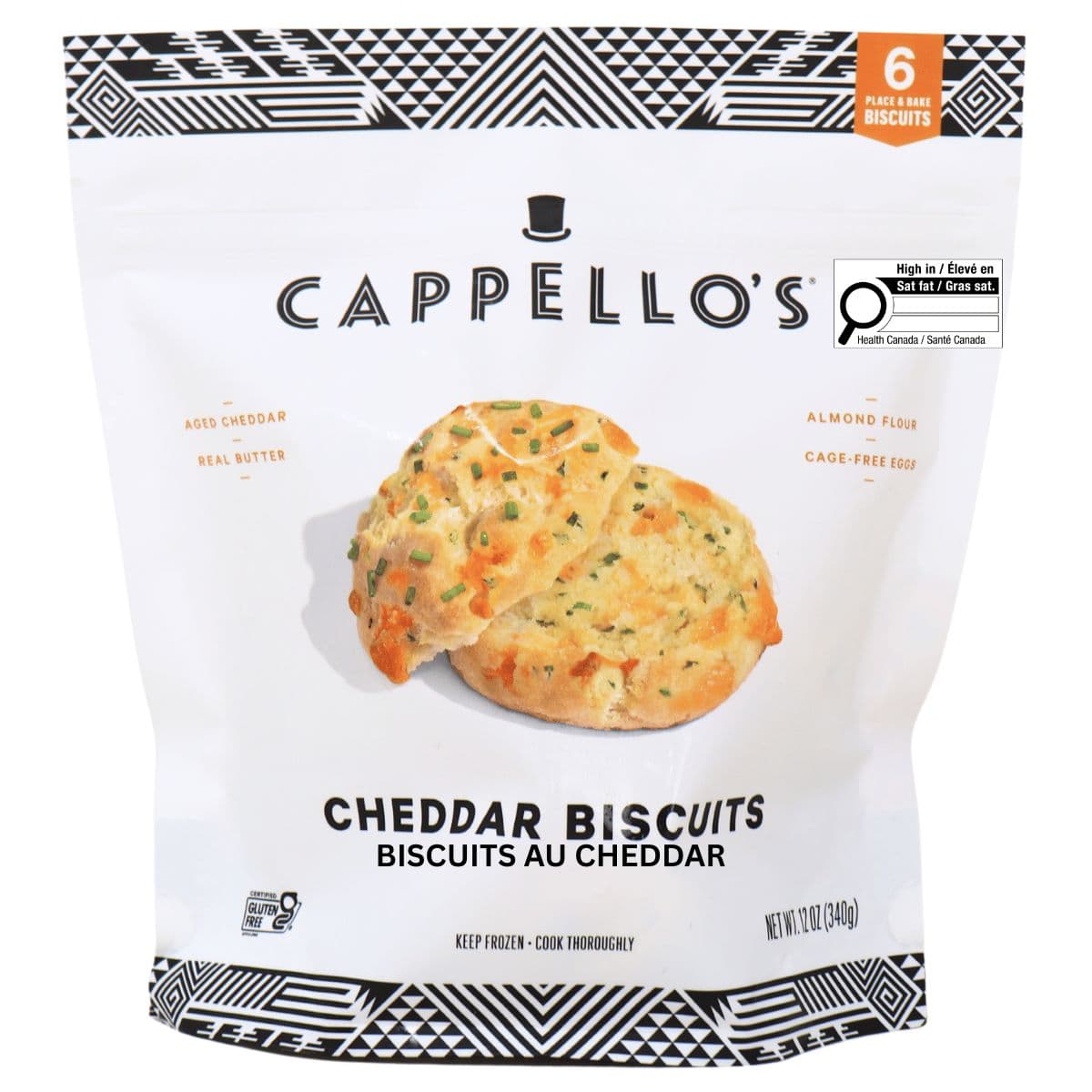Cappello's Gluten-Free Cheddar Biscuits, 340 g