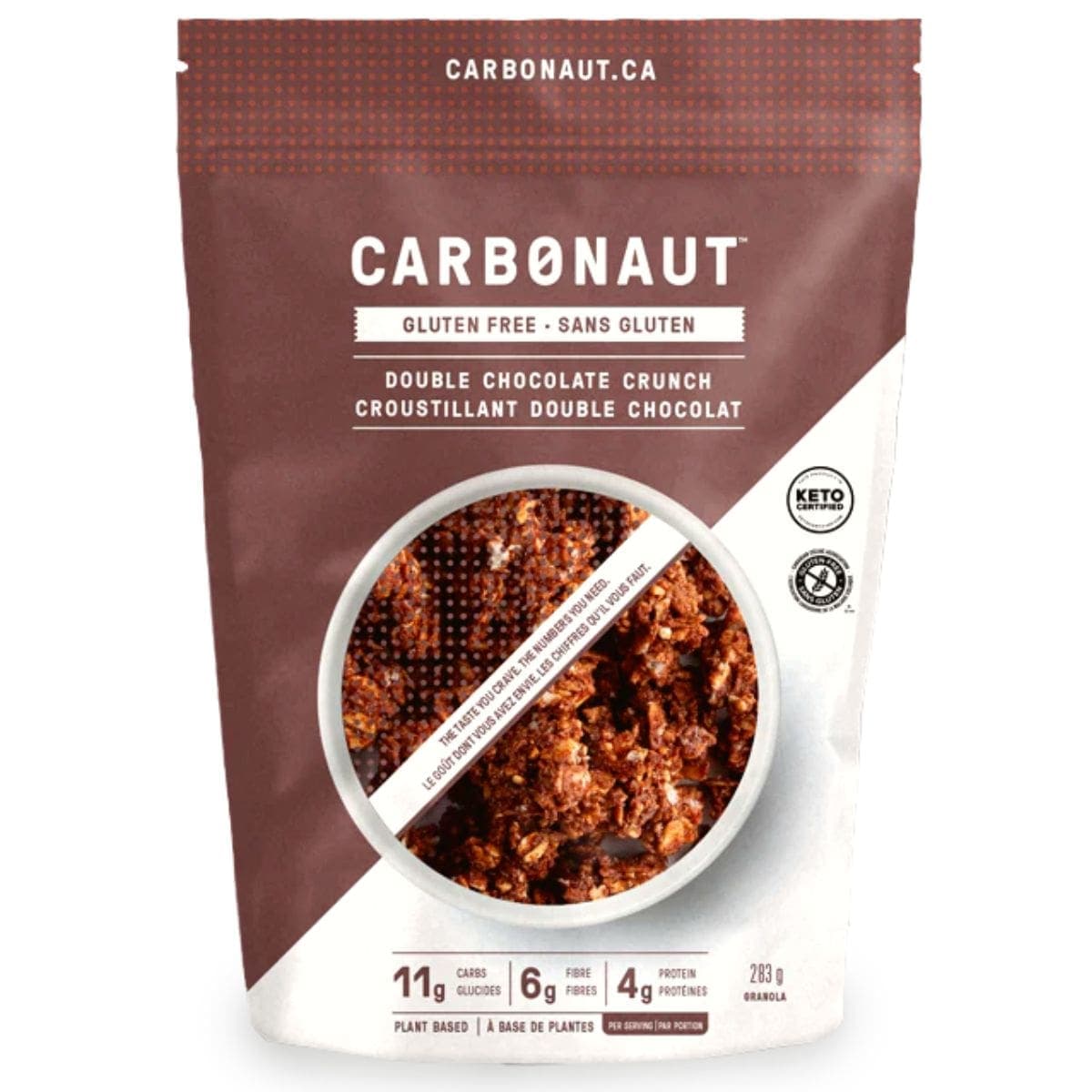 Carbonaut Gluten-Free Keto Granola Double Chocolate Crunch, 283g