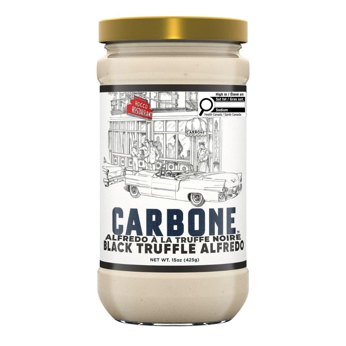 Carbone Alfredo Sauce Black Truffle, 425 g