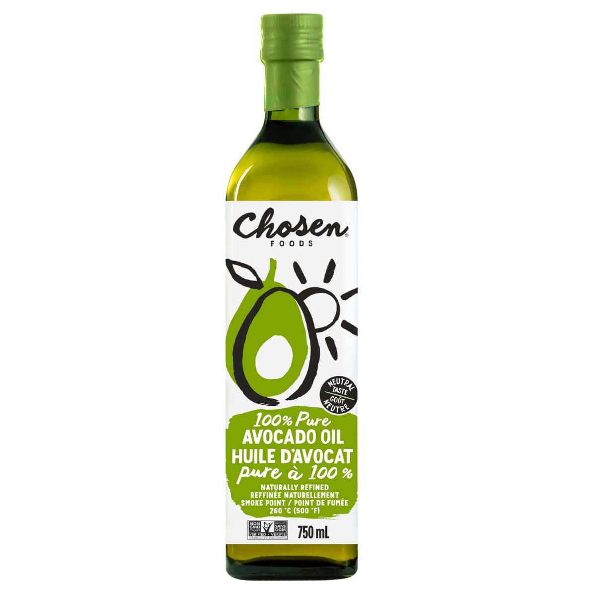Chosen Foods 100% Pure Avocado Oil, 750 mL