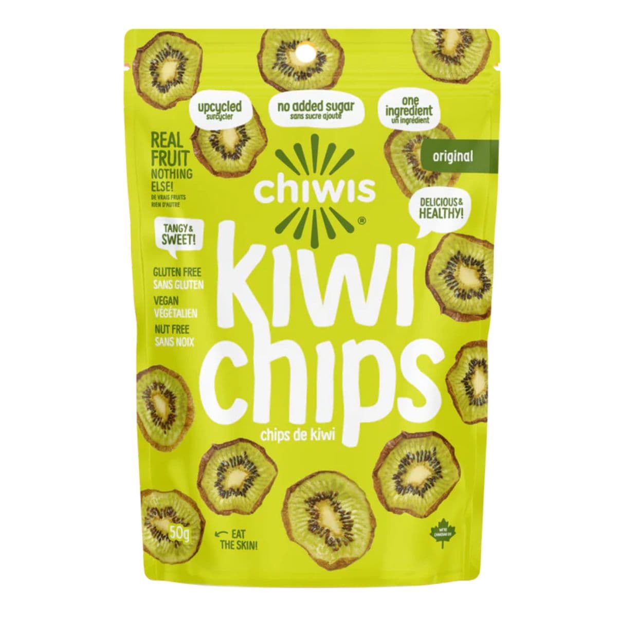 Chiwis Dried Fruit Chips Kiwi, 50g