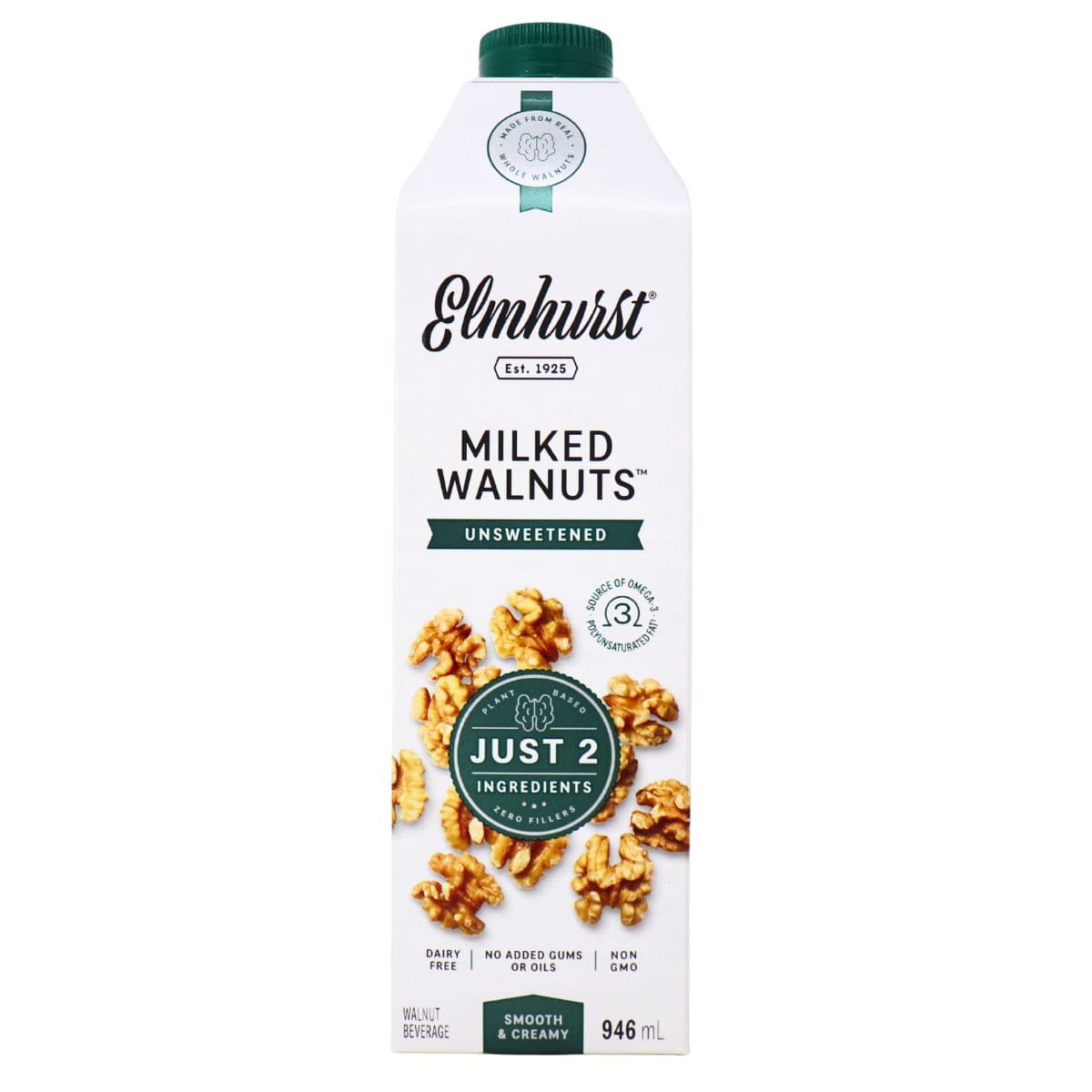 Elmhurst Unsweetened Walnut Milk, 946ml