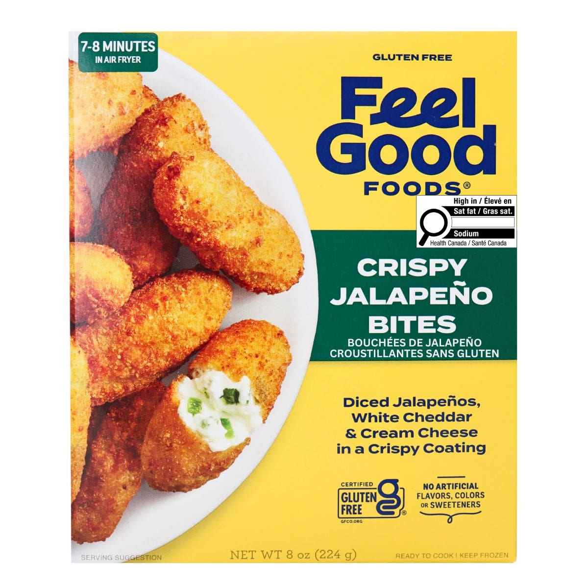 Feel Good Foods Gluten-Free Crispy Jalapeno Bites, 224g