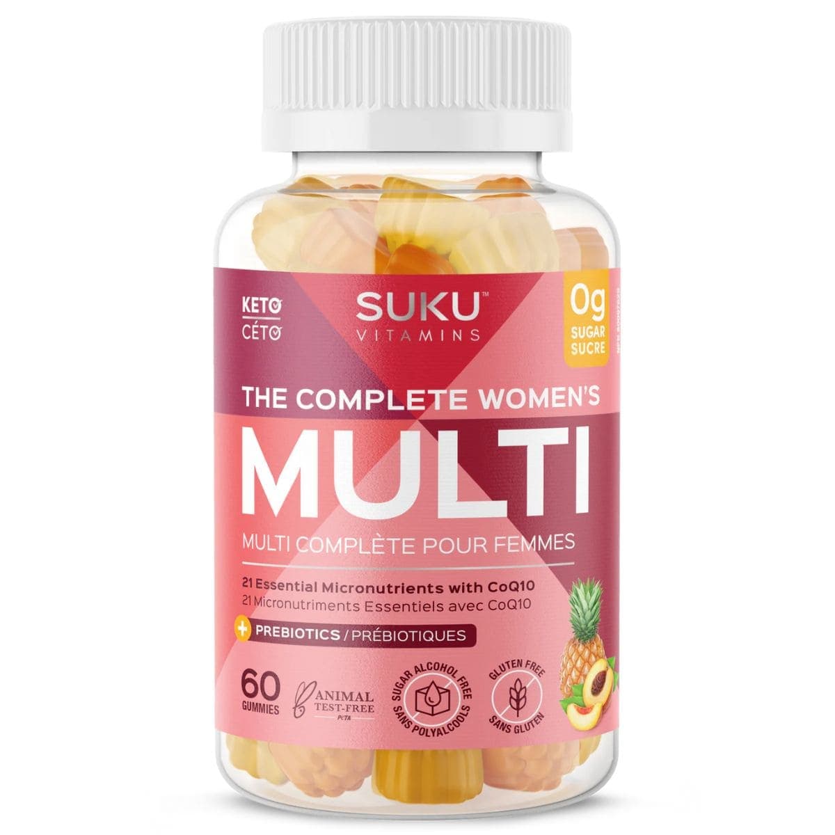 SUKU Vitamins Sugar-Free Gummies The Complete Women's Multi, 60 gummies