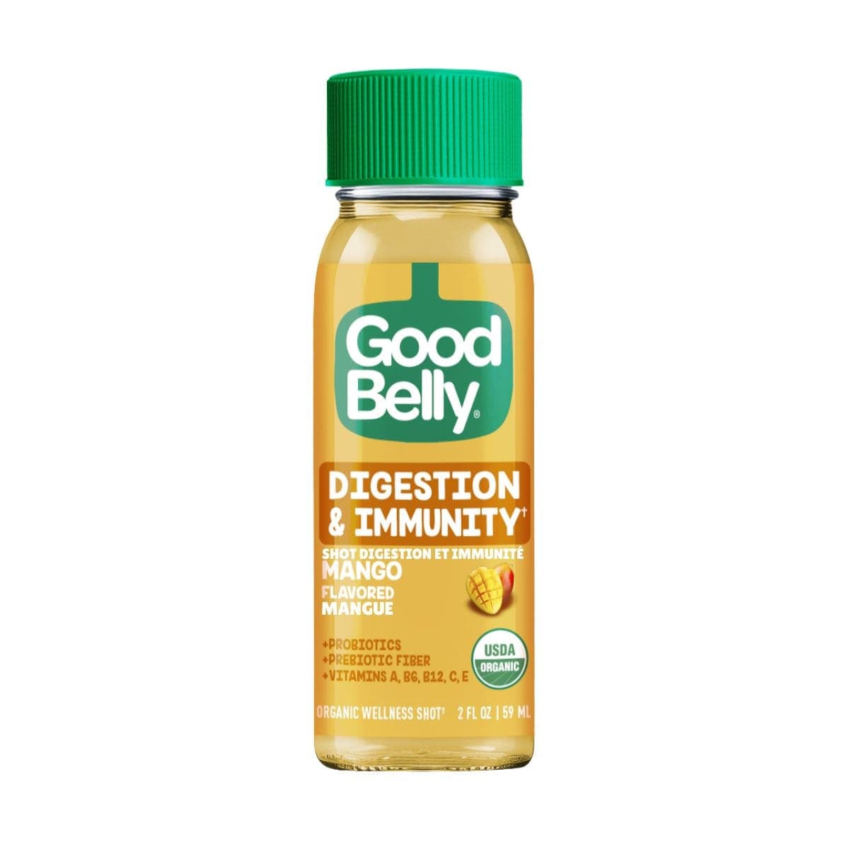 Good Belly Organic Digestion & Immunity Wellness Shot Mango, 59 mL
