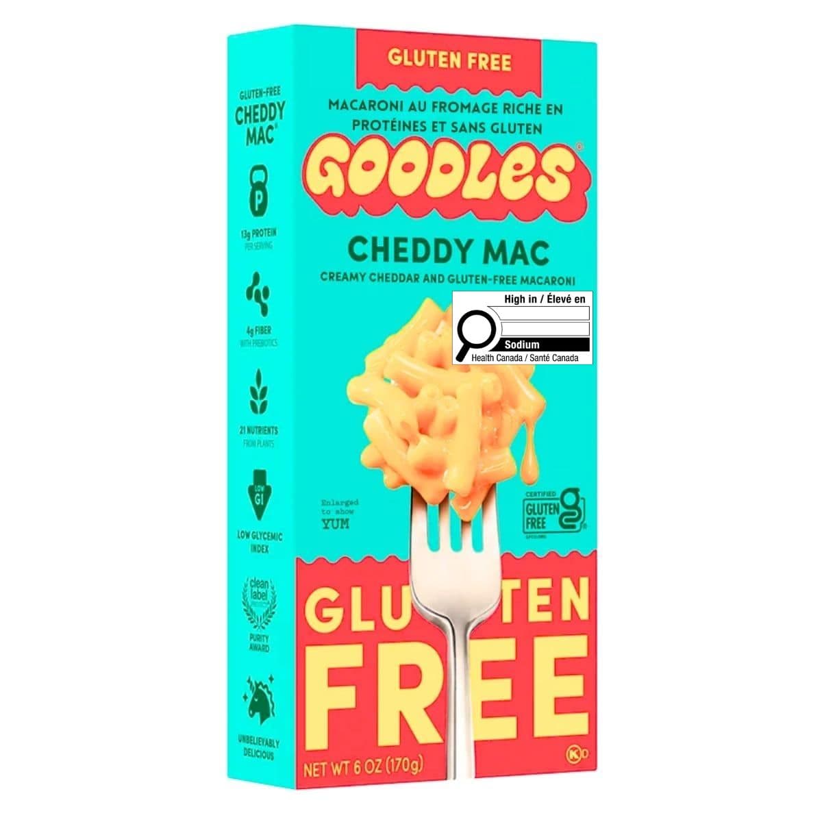 Goodles Gluten-Free Protein Mac And Cheese Creamy Cheddy Mac, 170g
