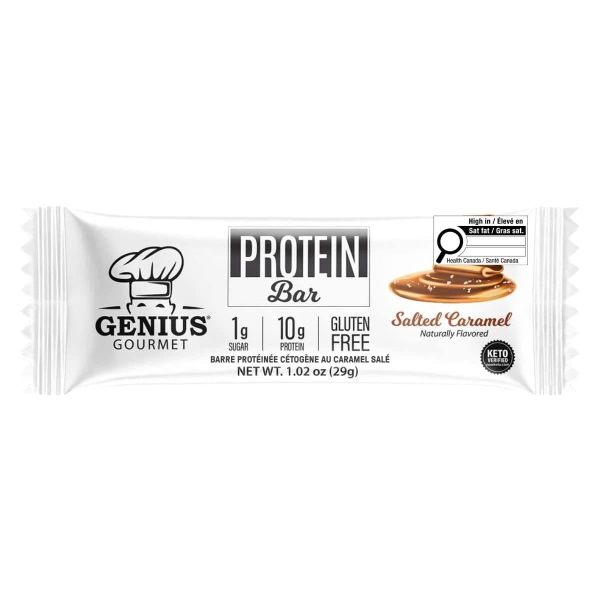 Genius Gourmet Keto Bar Salted Caramel, 29g