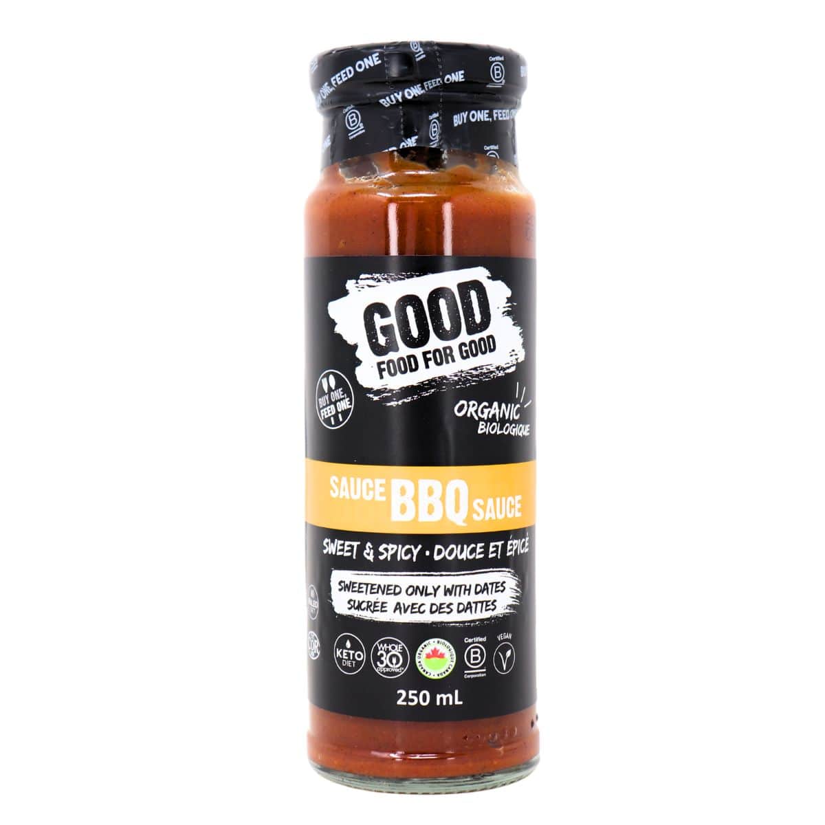 Good Food For Good Paleo BBQ Sauce Sweet & Spicy, 250mL