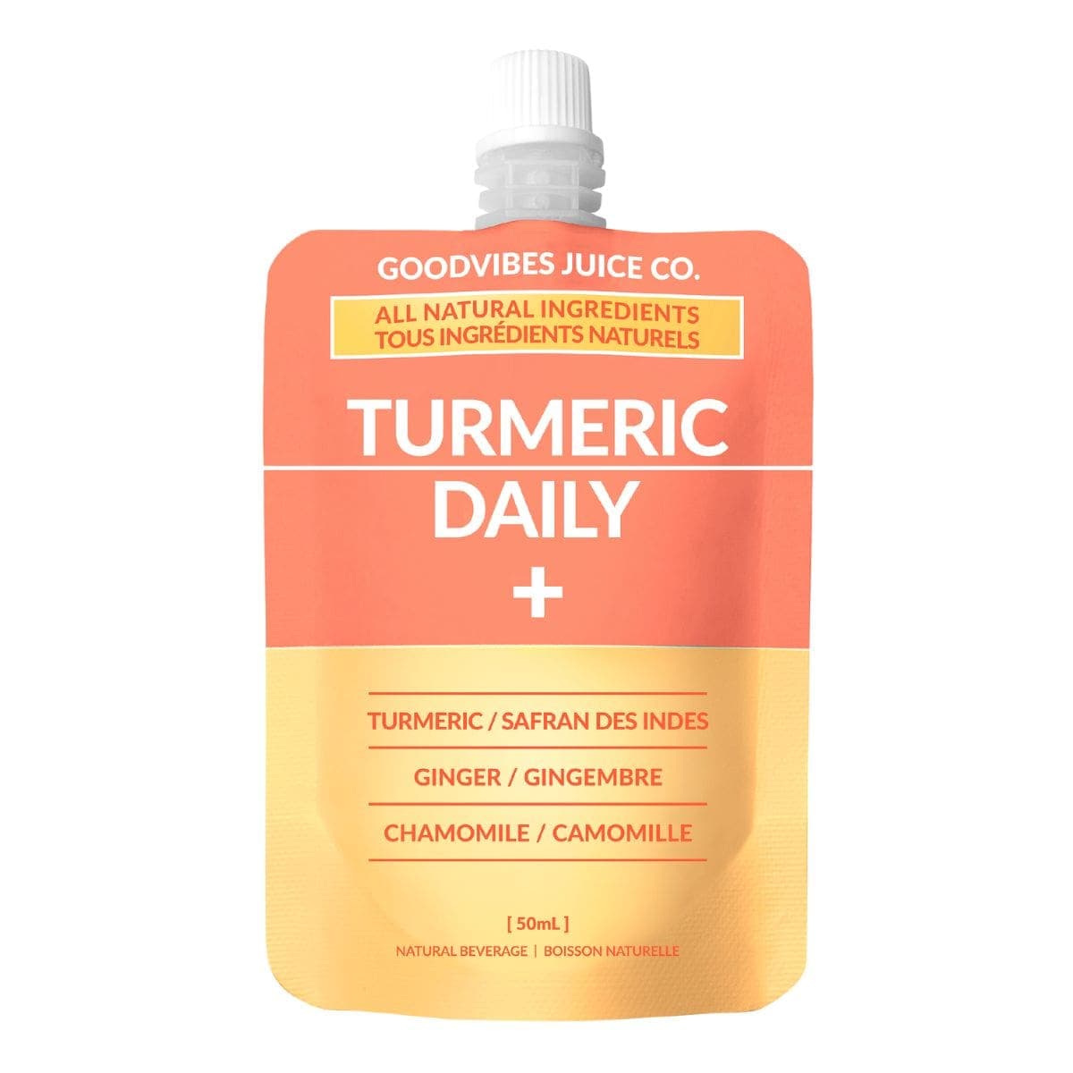 Goodvibes Juice Co. Turmeric Daily Health Shot, 50ml