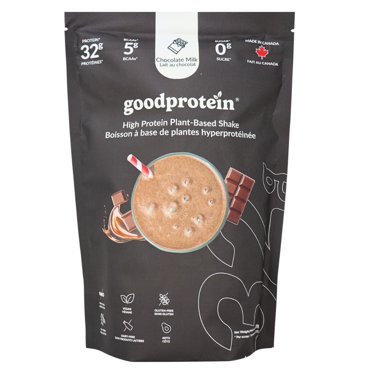 Good Protein All-In-One Shake Plant-Based Superfood Blend Chocolate Milk, 470g