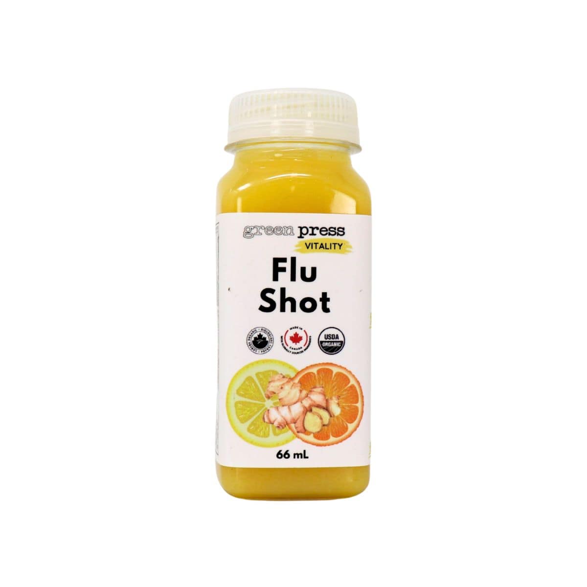 Green Press Organic Flu Shots, 66 mL