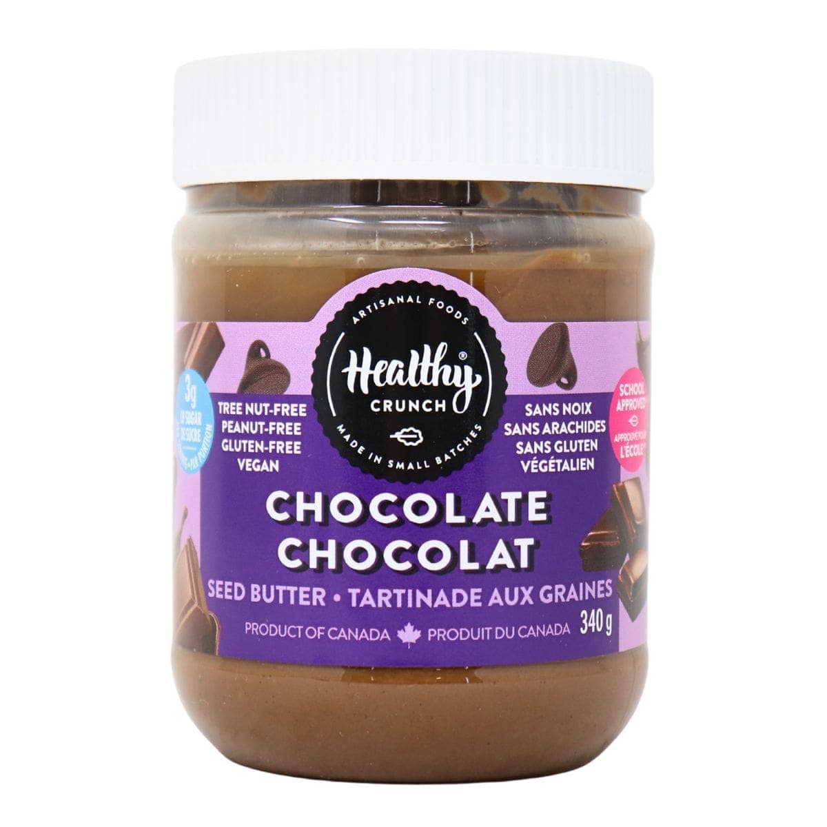 Healthy Crunch Chocolate Seed Butter, 340g