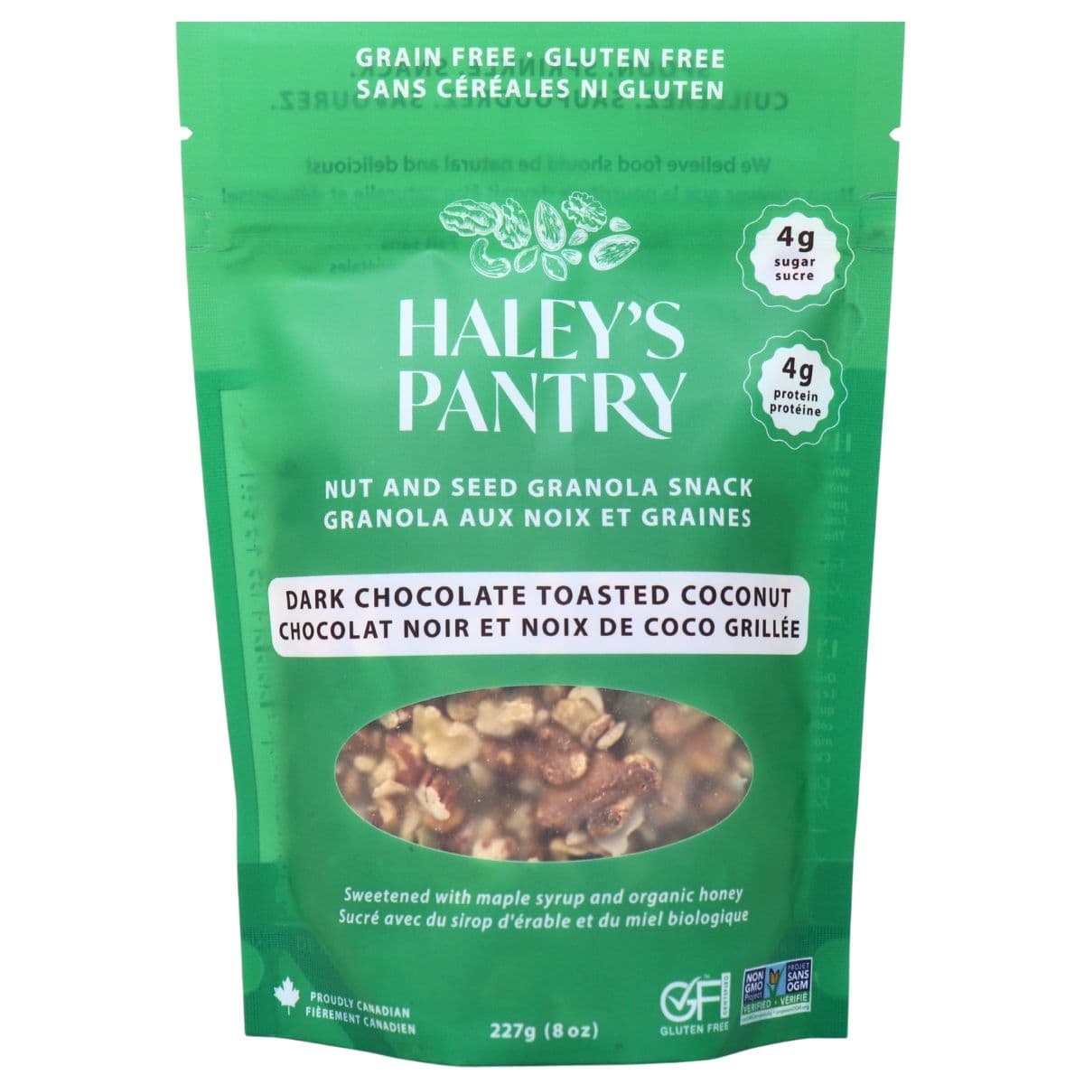 Haley’s Pantry Granola Dark Chocolate Toasted Coconut, 227g