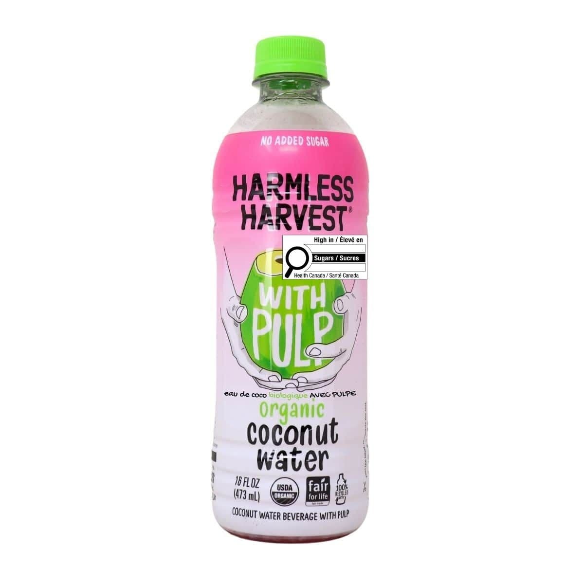 Harmless Harvest Organic Coconut Water With Pulp, 473 mL