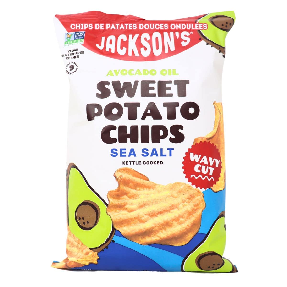Jackson’s Wavy Cut Sweet Potato Chips Sea Salt, 142g