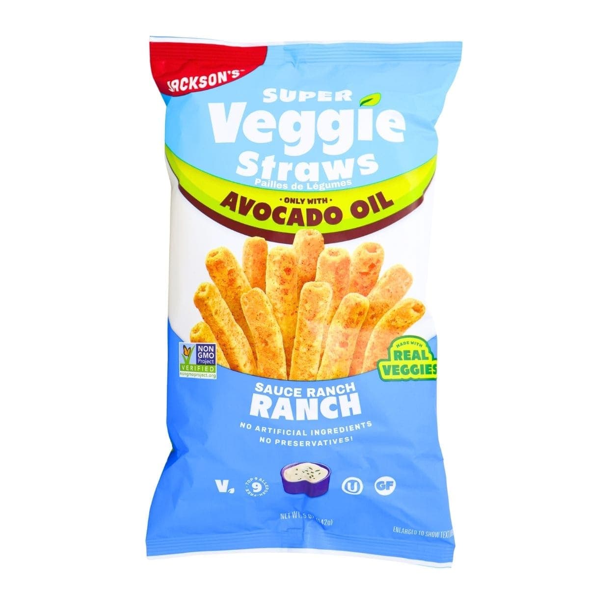 Jackson’s Super Veggie Straws With Avocado Oil Ranch, 142 g