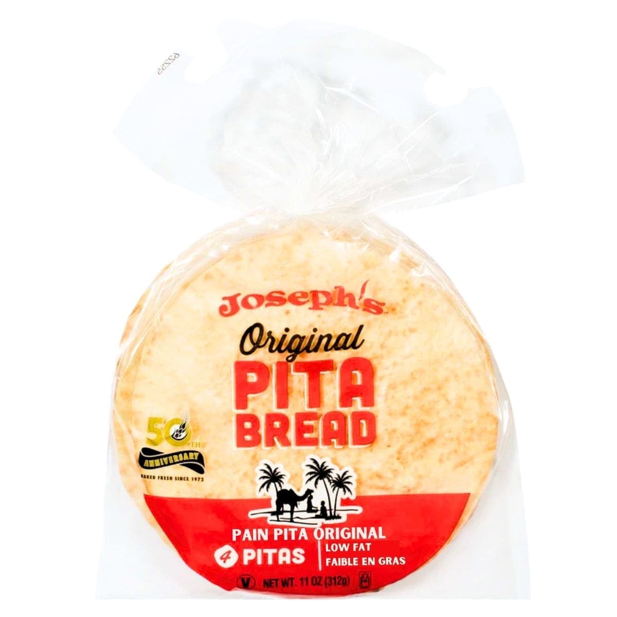 Joseph’s Bakery Pita Bread Original, 4 Pack