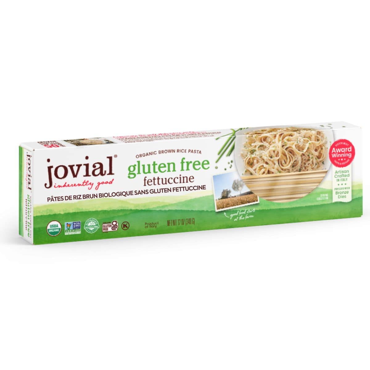 Jovial Gluten-Free Organic Brown Rice Pasta Fettuccine, 340g