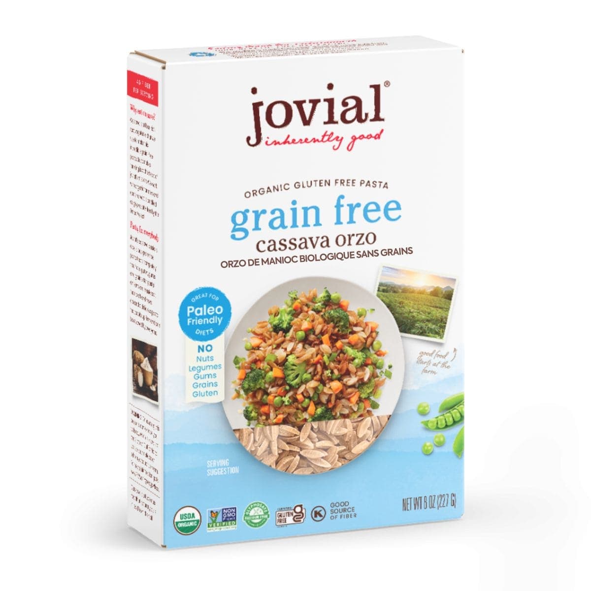 Jovial Organic Grain-Free Cassava Orzo, 227g