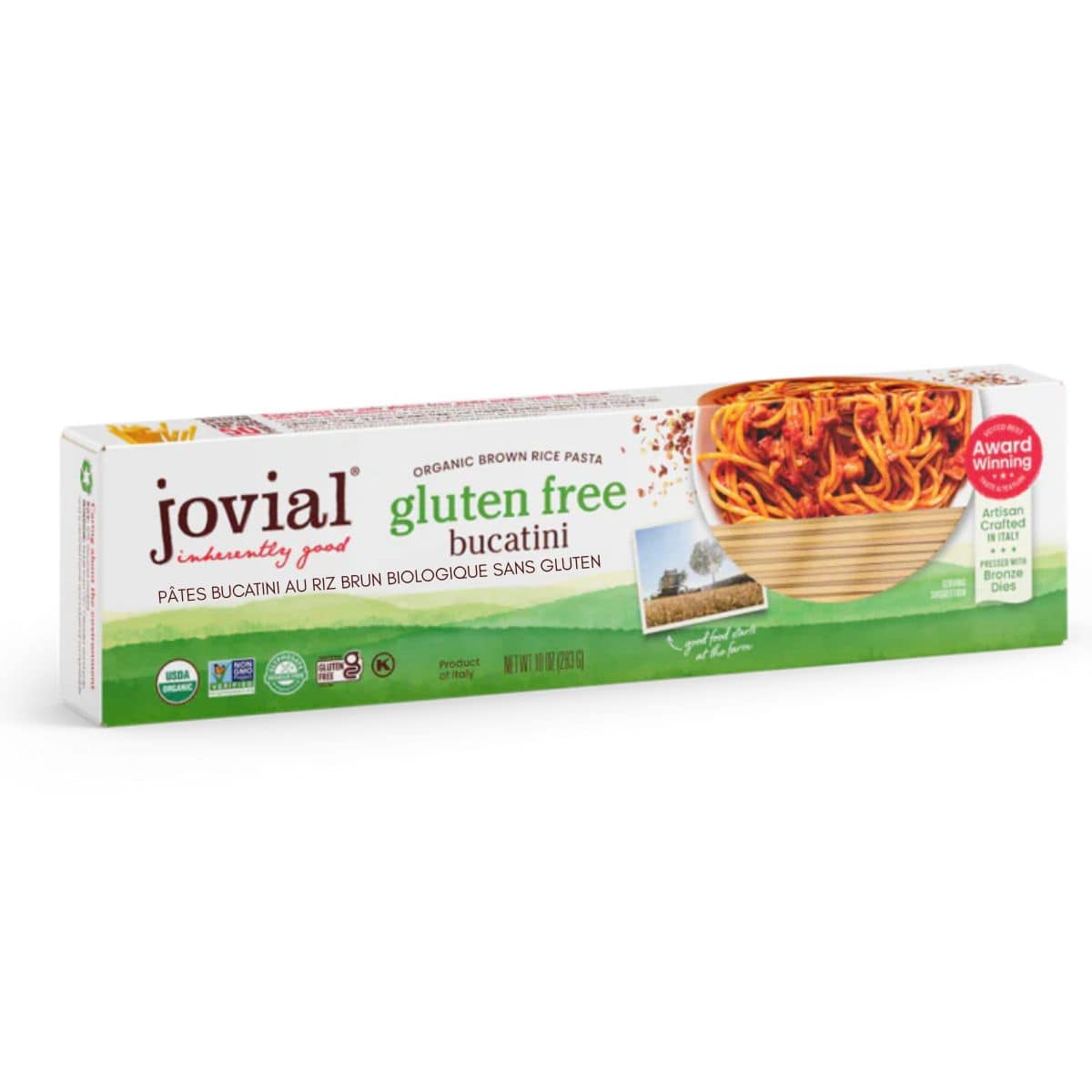 Jovial Gluten Free Organic Brown Rice Pasta Bucatini, 283 g