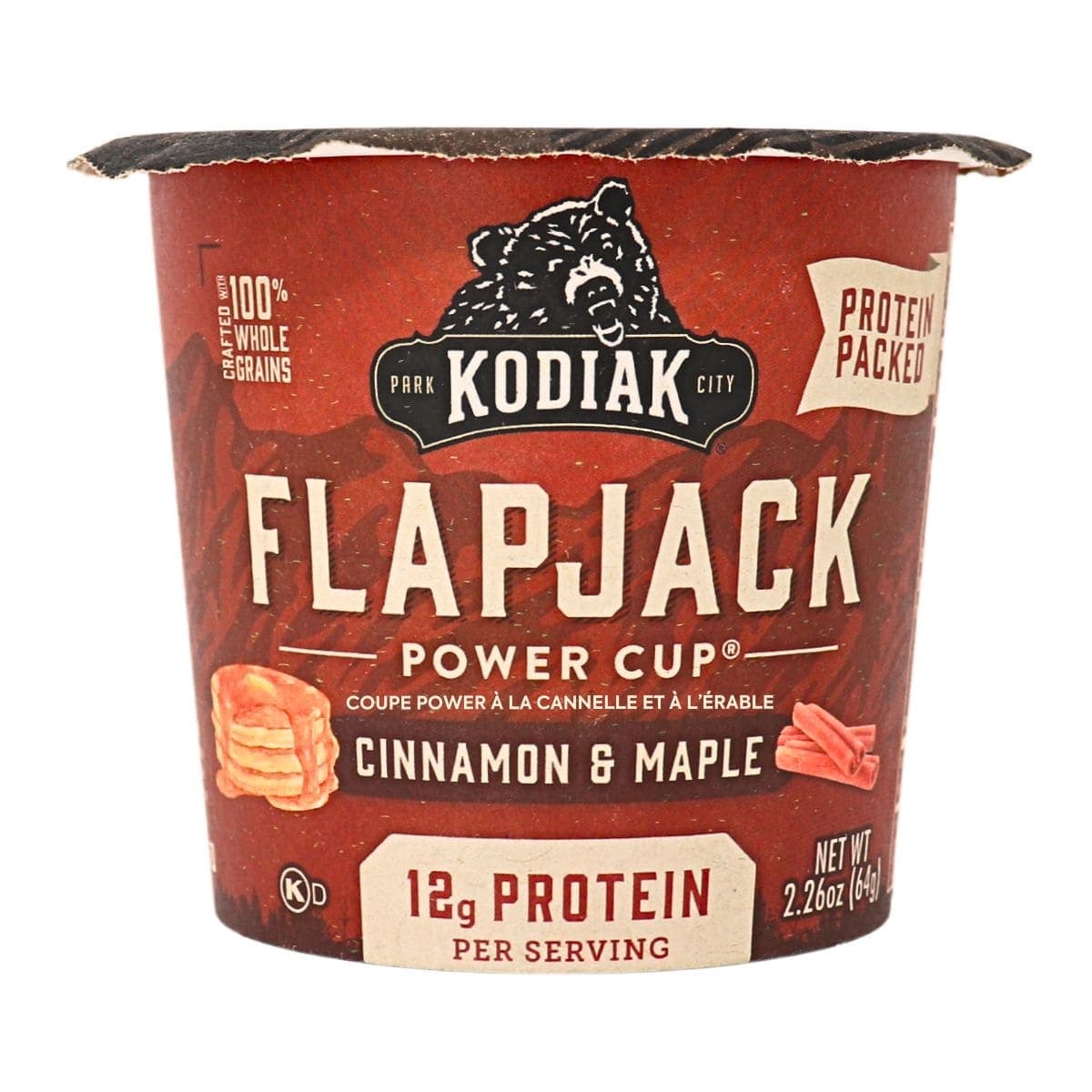 Kodiak Flapjack Power Cup Cinnamon & Maple, 64g