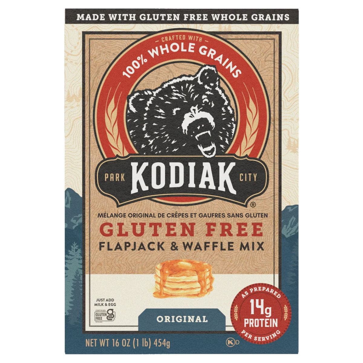 Kodiak Gluten Free Flapjack & Waffle Mix Original, 454g