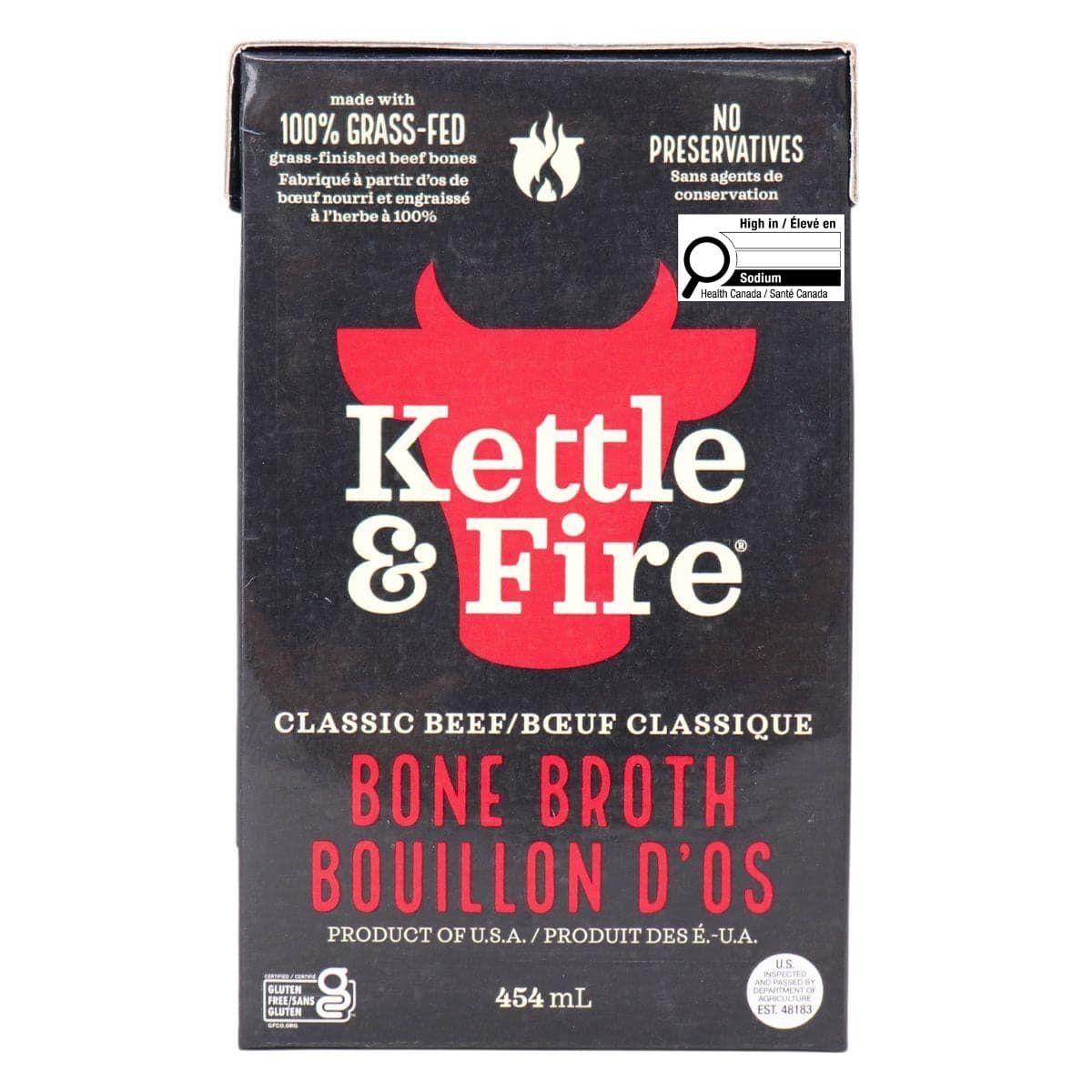 Kettle & Fire Grass-Fed Beef Bone Broth, 454mL