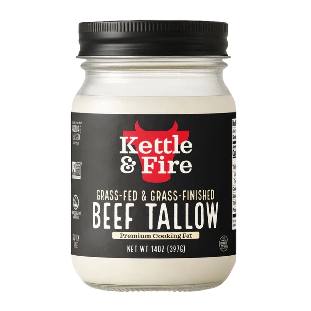 Kettle & Fire Grass-Fed & Grass-Finished Beef Tallow, 397 g