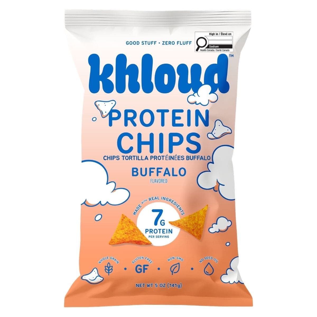 Khloud Protein Tortilla Chips Buffalo, 141g