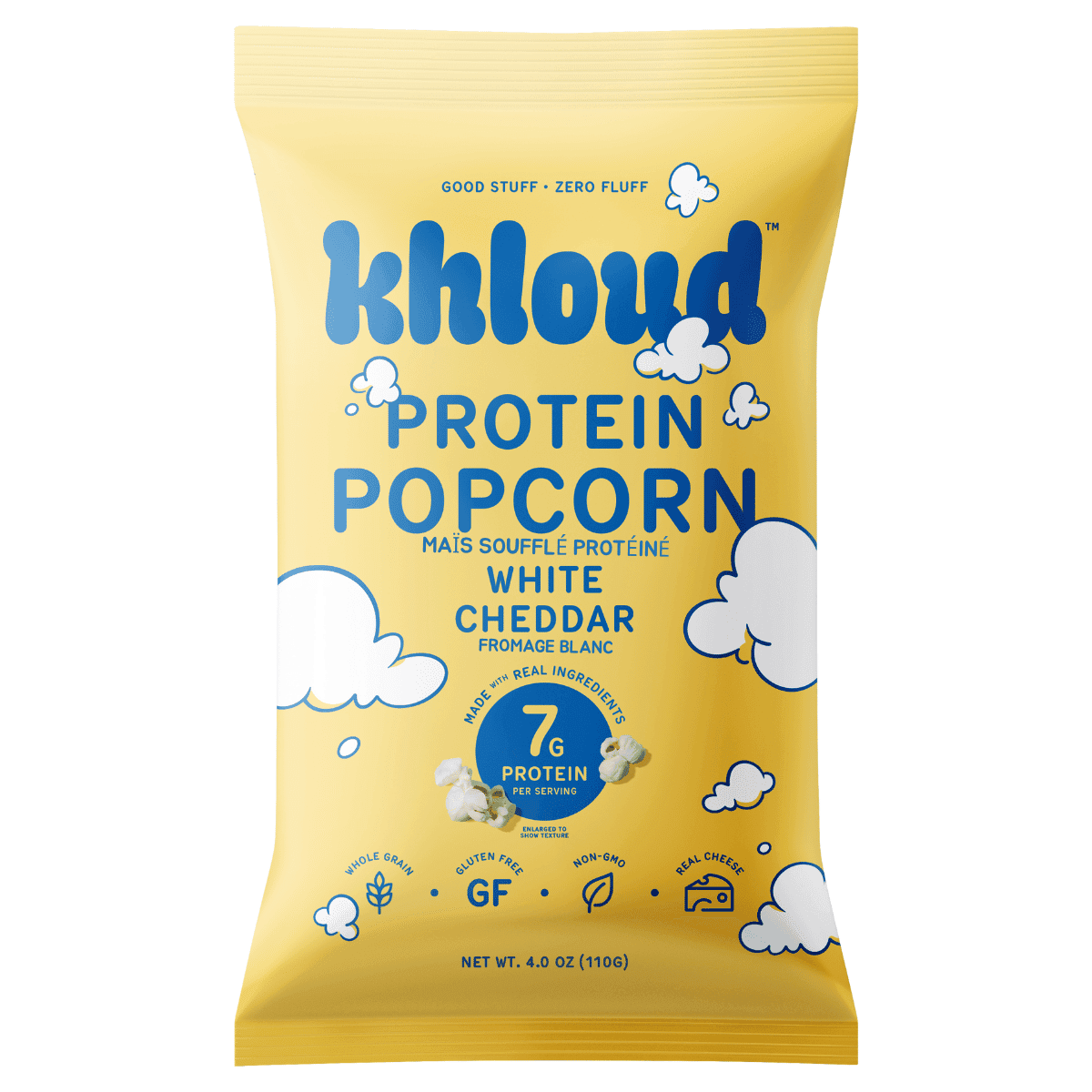 Khloud Protein Popcorn White Cheddar, 110 g