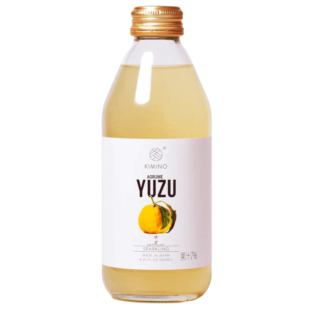 Kimino Sparkling Fruit Juice Yuzu, 250 mL
